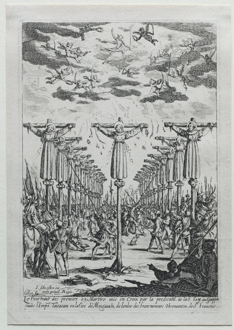 Martyrerna i Japan. av Jacques Callot