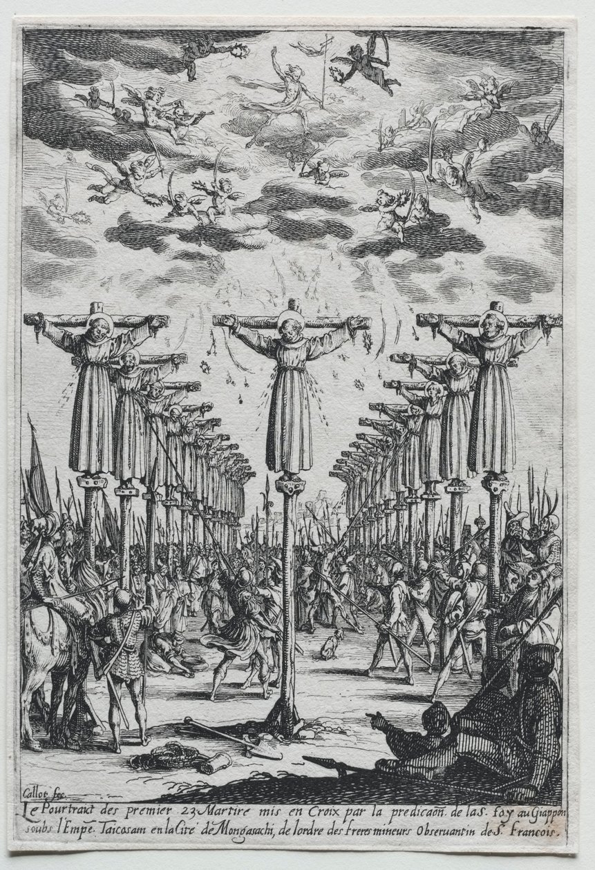 Martyrerna i Japan, 1600-talet. av Jacques Callot