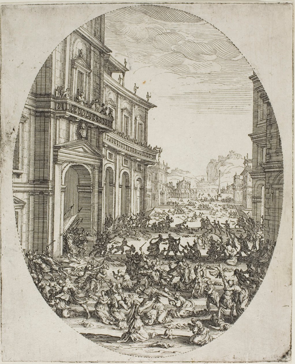 The Massacre of the Innocents (Andra plattan) av Jacques Callot