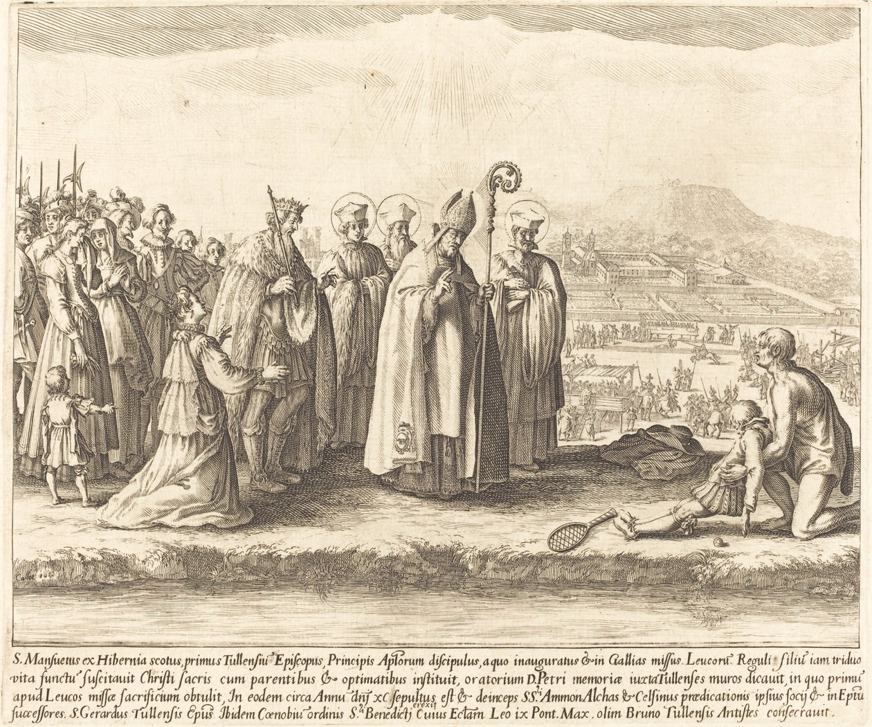 Miraklet av Saint Mansuy av Jacques Callot
