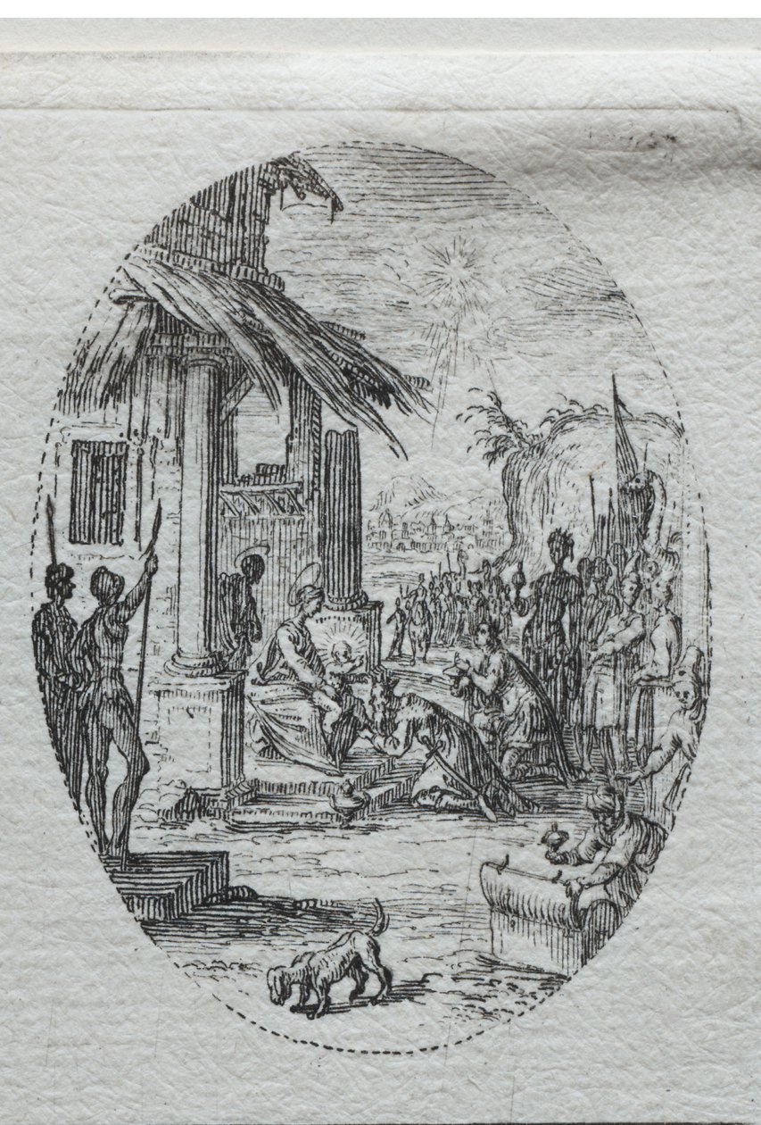 Passionens mysterier: kungarnas tillbedjan av Jacques Callot
