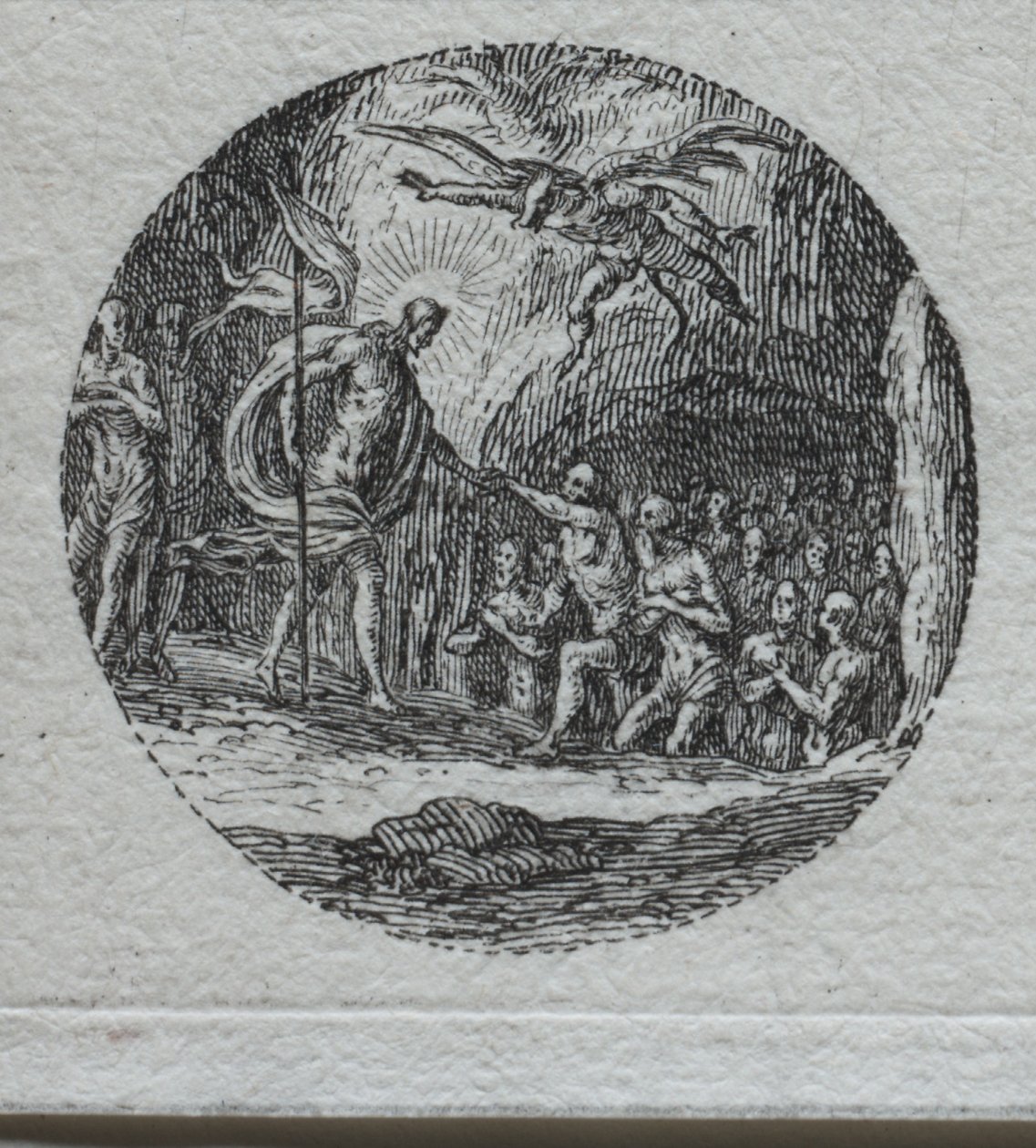 The Mysteries of the Passion: The Descent into Limbo. av Jacques Callot