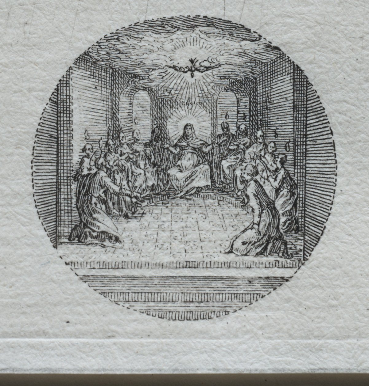 Passionens mysterier: Den Helige Andes nedstigning. av Jacques Callot