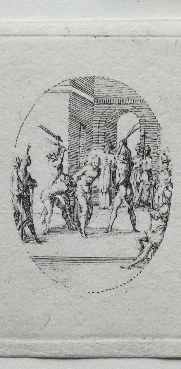 Passionens mysterier: The Flagellation av Jacques Callot