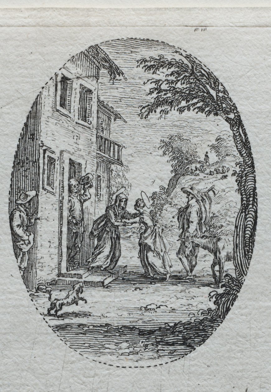 Passionens mysterier: besöket. av Jacques Callot