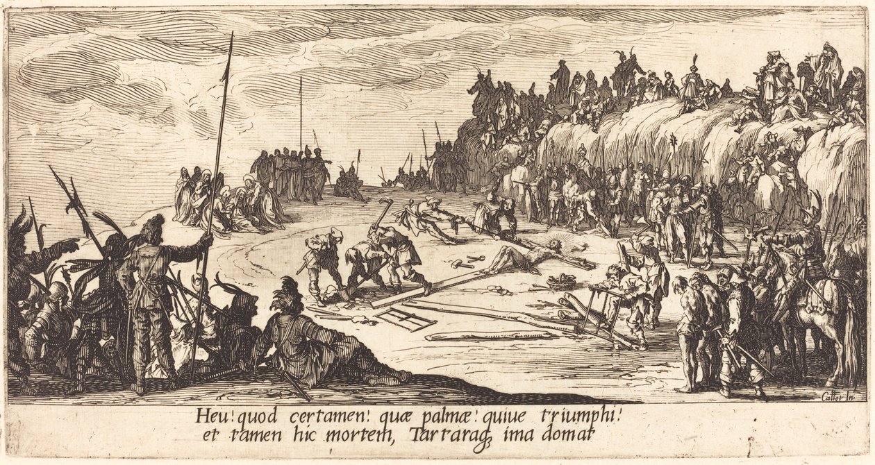 Att spika till korset av Jacques Callot