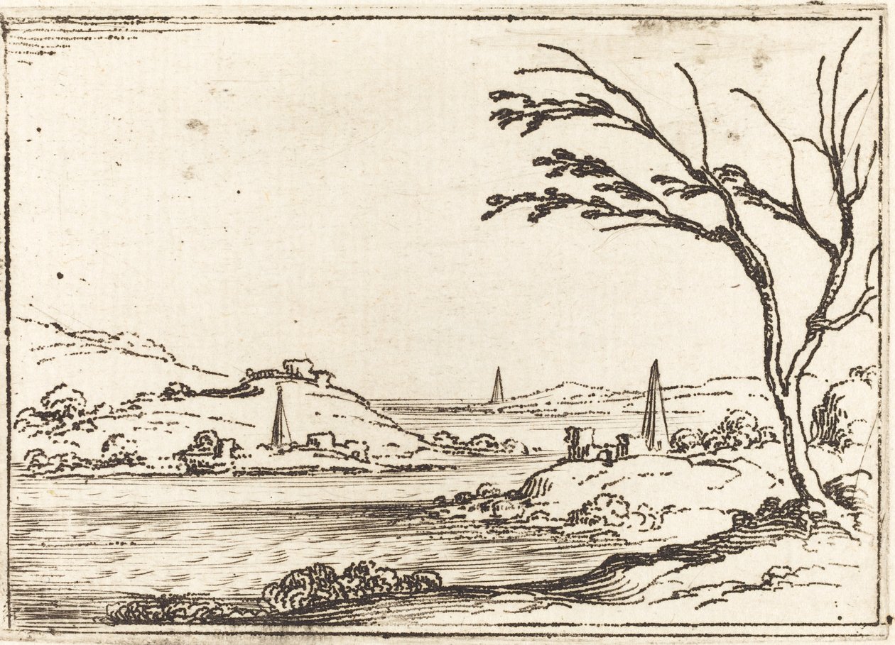 Nilens översvämning. av Jacques Callot