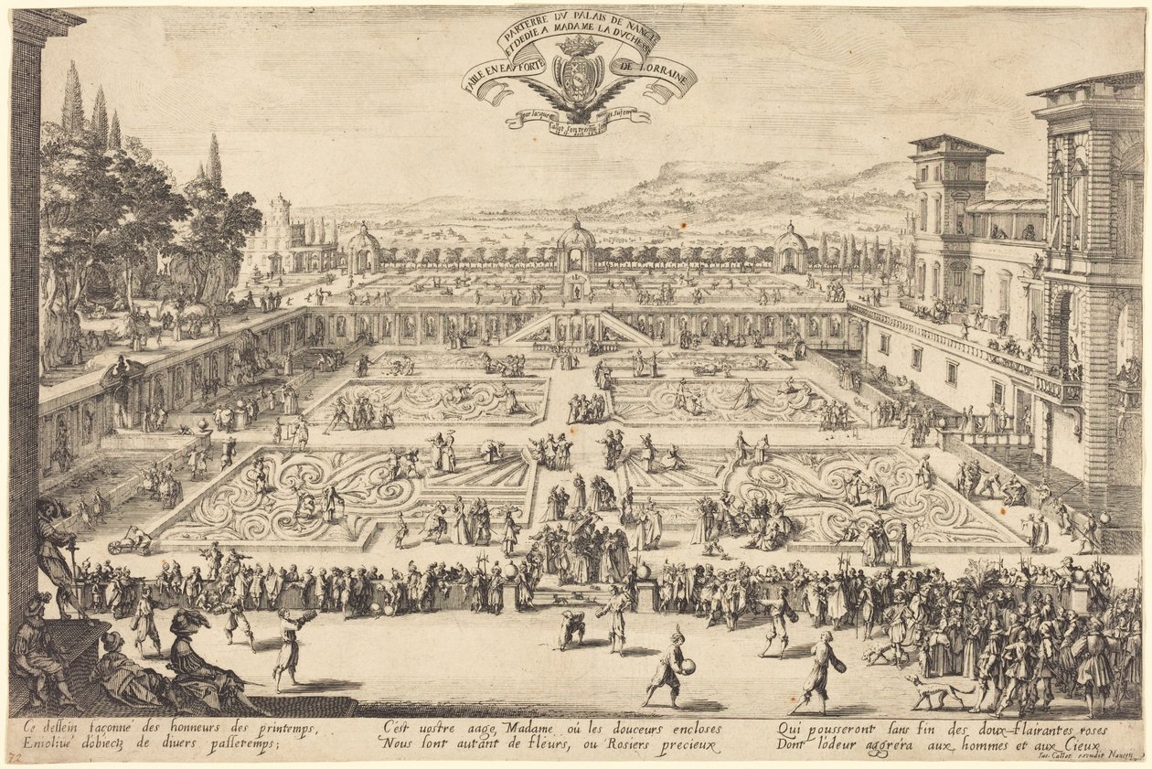 Slottsparkerna i Nancy av Jacques Callot