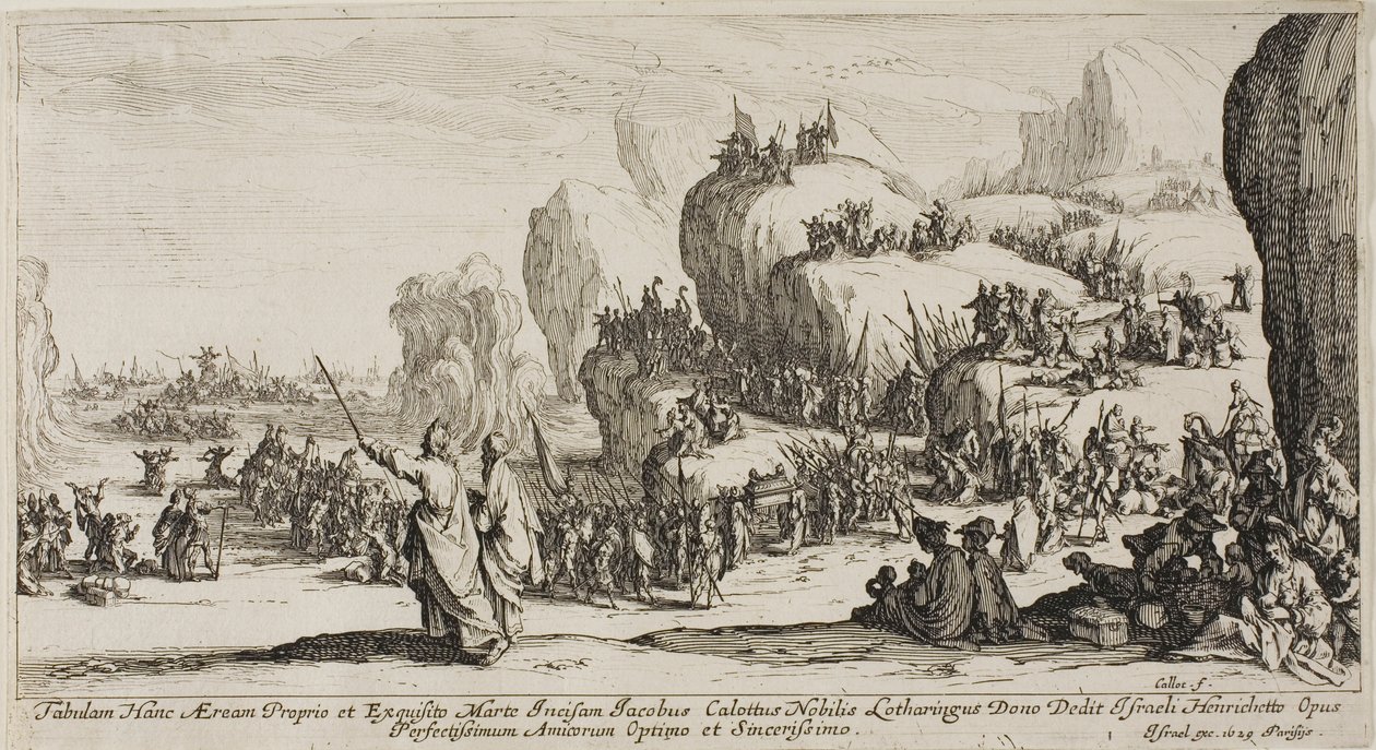 Röda havets passage av Jacques Callot