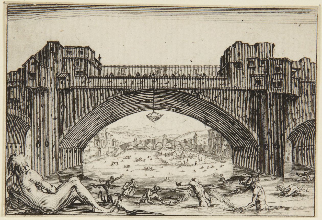 Ponte Vecchio, Florens av Jacques Callot