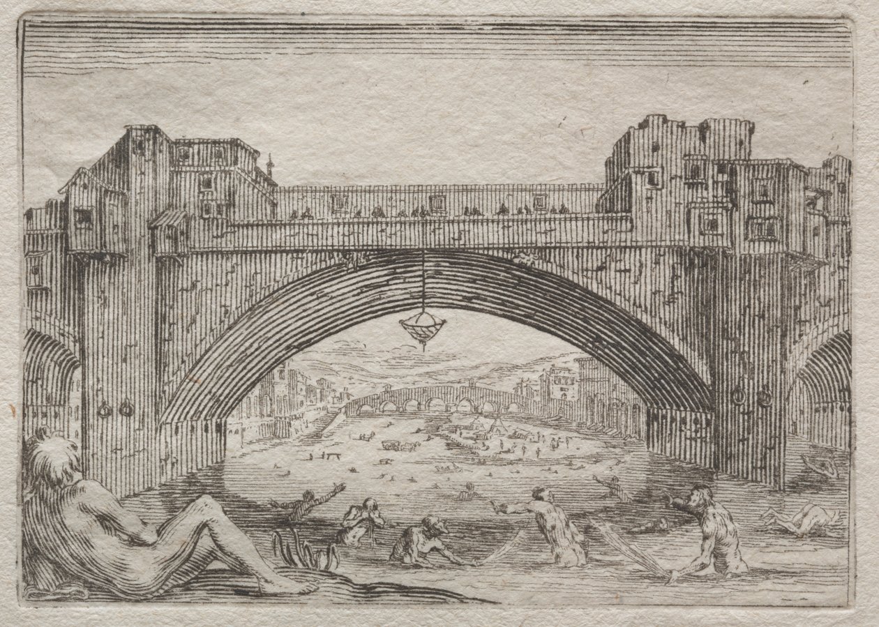 Ponte Vecchio, Florens av Jacques Callot