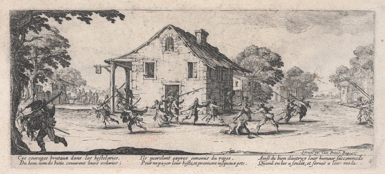 The Raid (La Maraude), från "The Miseries of War" av Jacques Callot