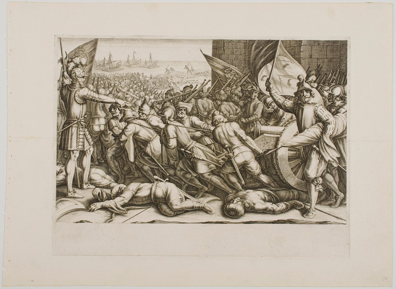 Truppernas återinskeppning, ur serien ”Ferdinand de Medicis liv” av Jacques Callot