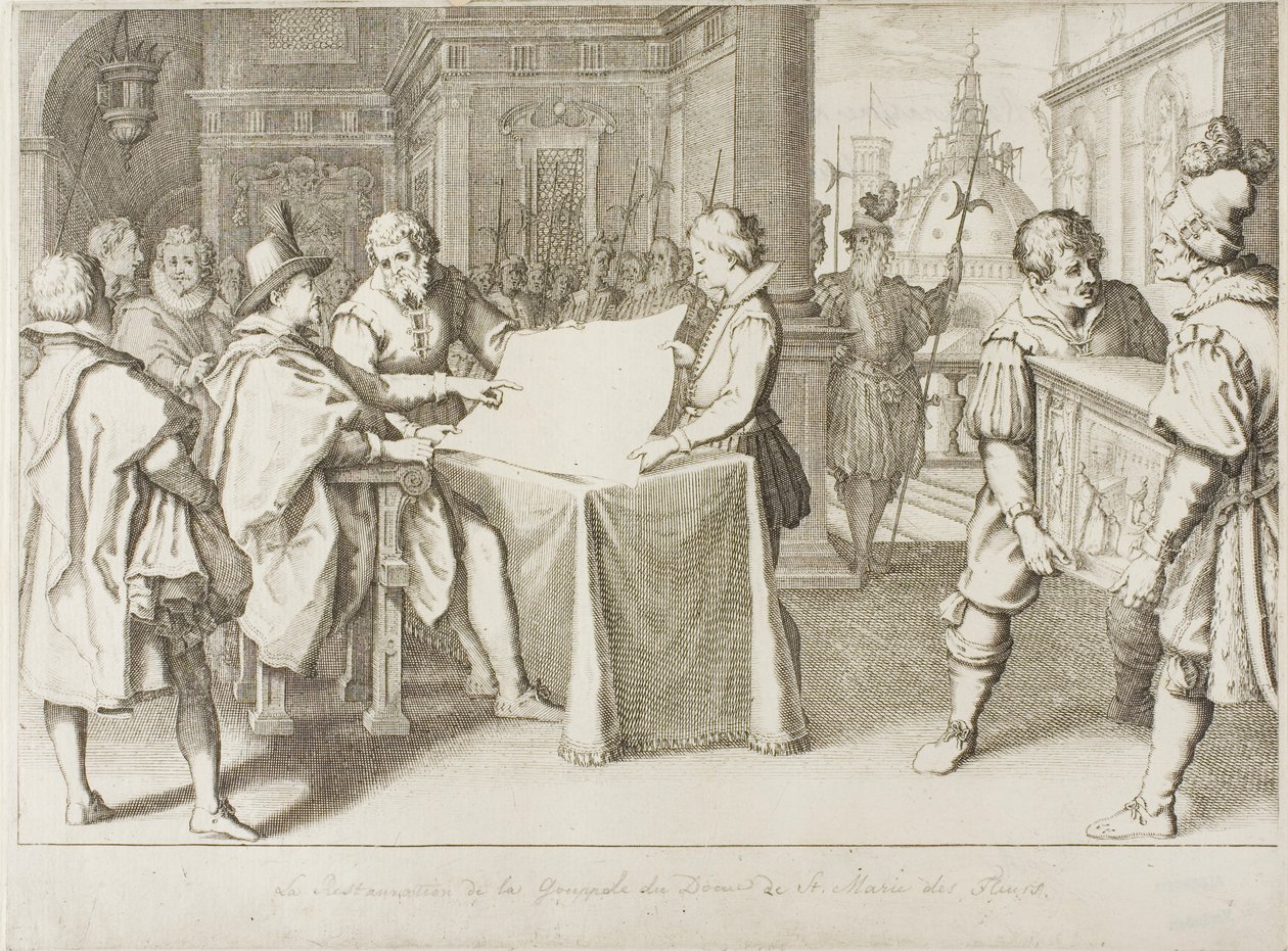 Restaureringen av Florens kupol av Jacques Callot