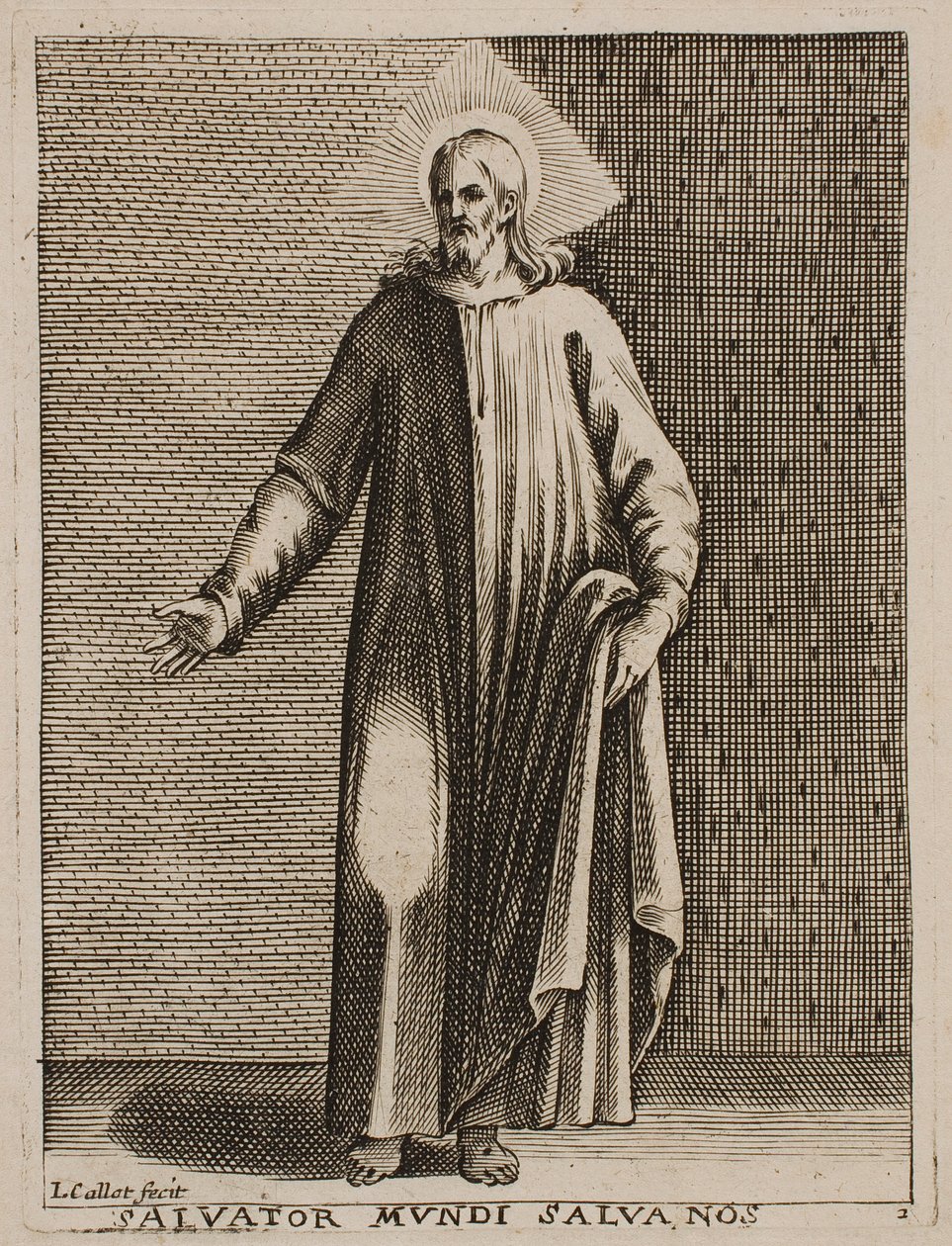 Världens frälsare, ur serien ”Bilder från Rom” av Jacques Callot