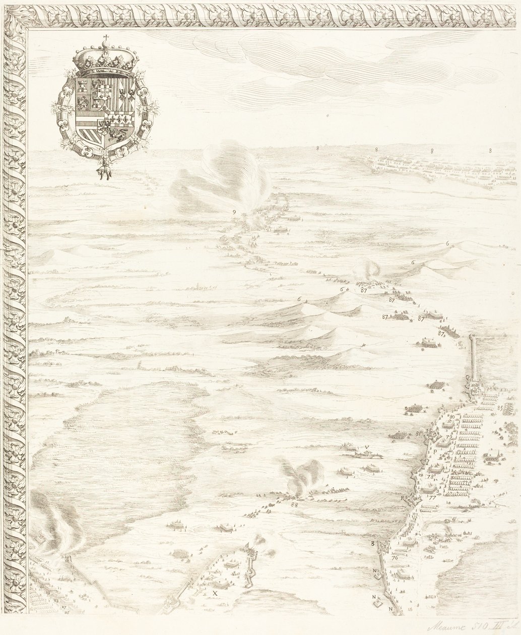 Belägringen av Breda [skylt 1 av 6] av Jacques Callot