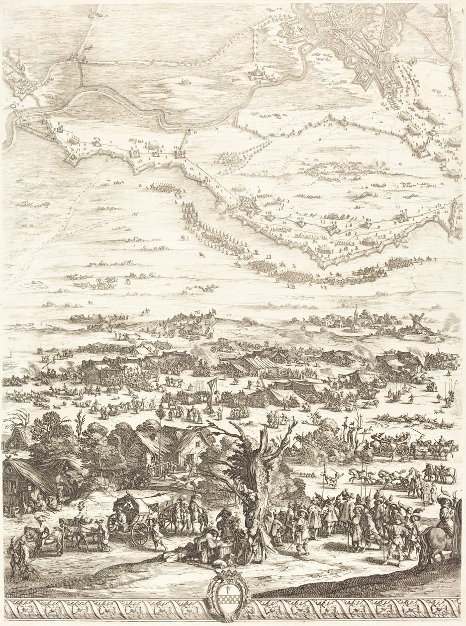 Belägringen av Breda [skylt 5 av 6] av Jacques Callot