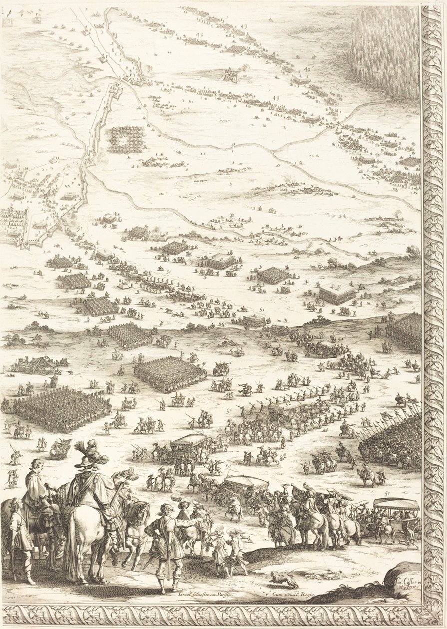Belägringen av Breda [skylt 6 av 6] av Jacques Callot