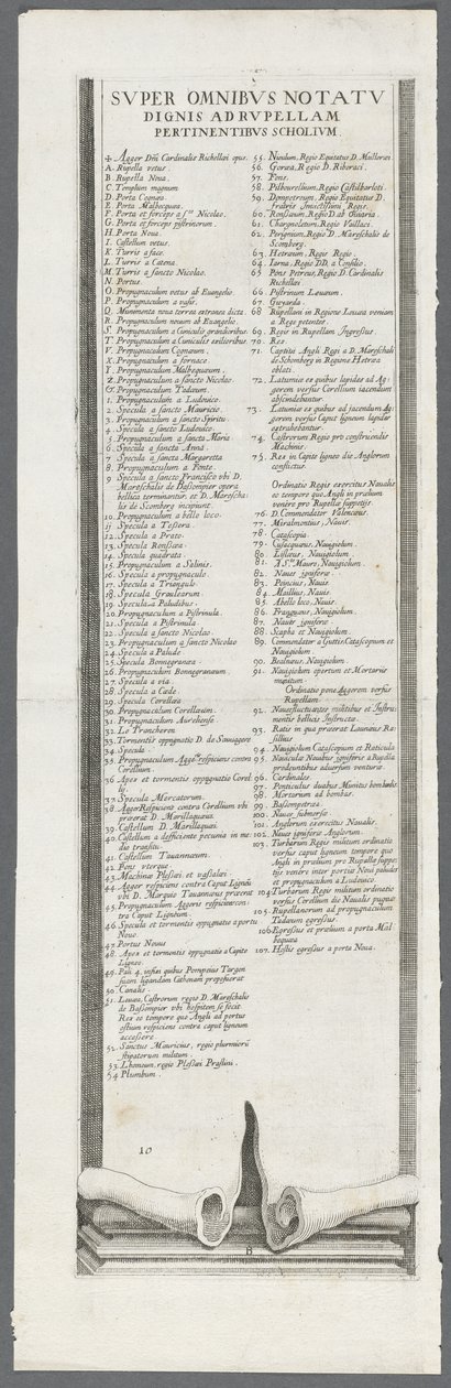 Belägringen av La Rochelle: plansch 13 av Jacques Callot