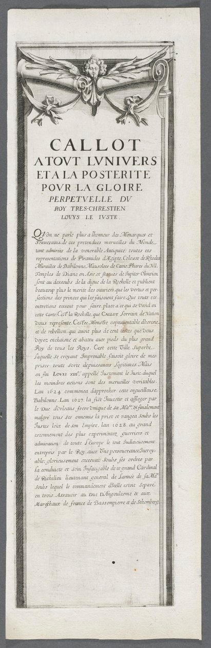 Belägringen av La Rochelle: Plåt 4 av Jacques Callot