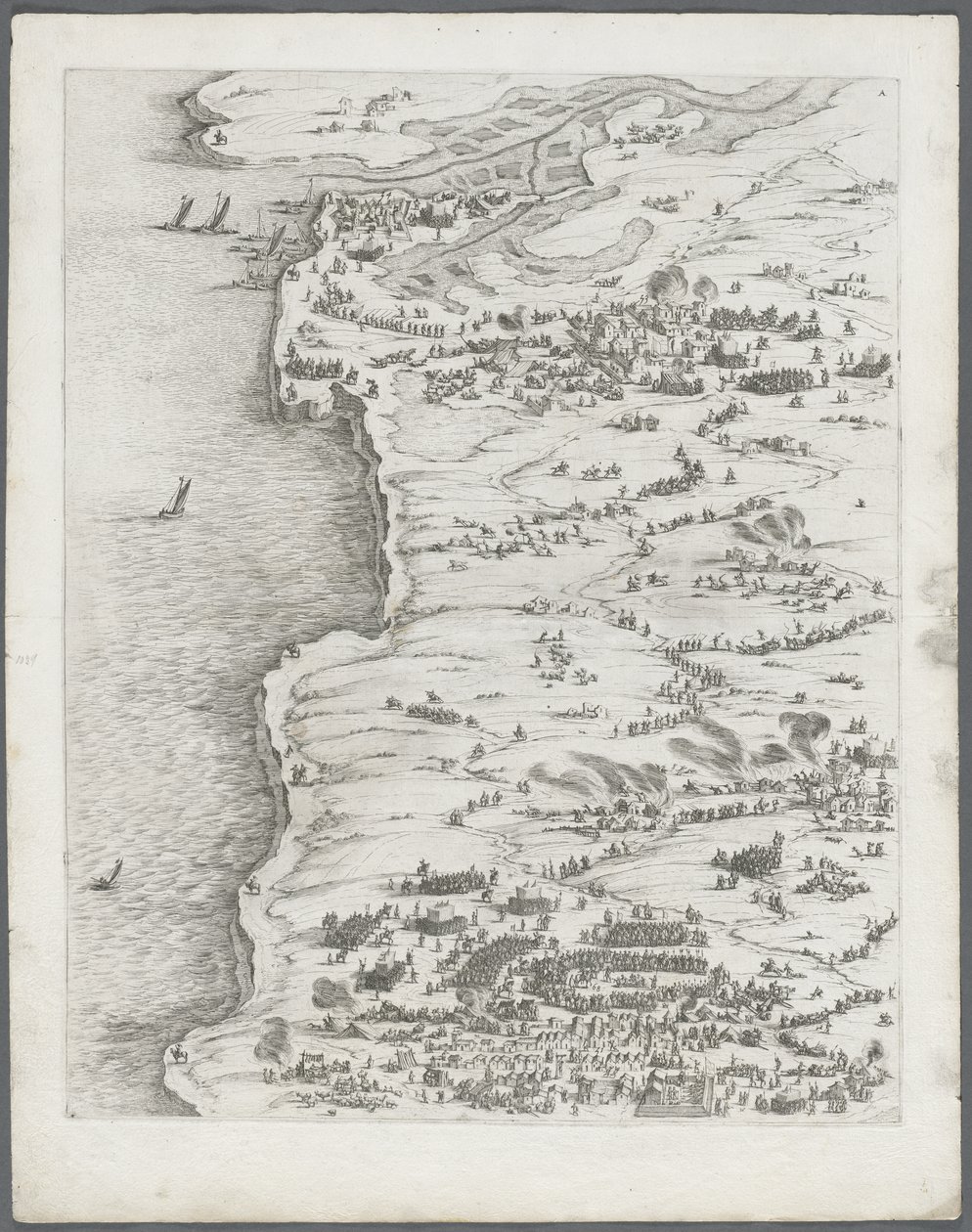 Belägringen av La Rochelle: Bild 5 av Jacques Callot