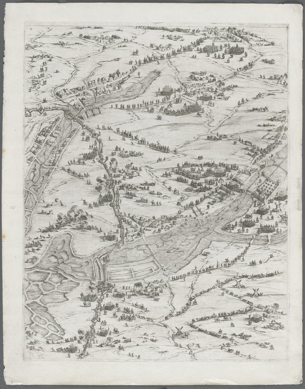 Belägringen av La Rochelle: Bild 7 av Jacques Callot