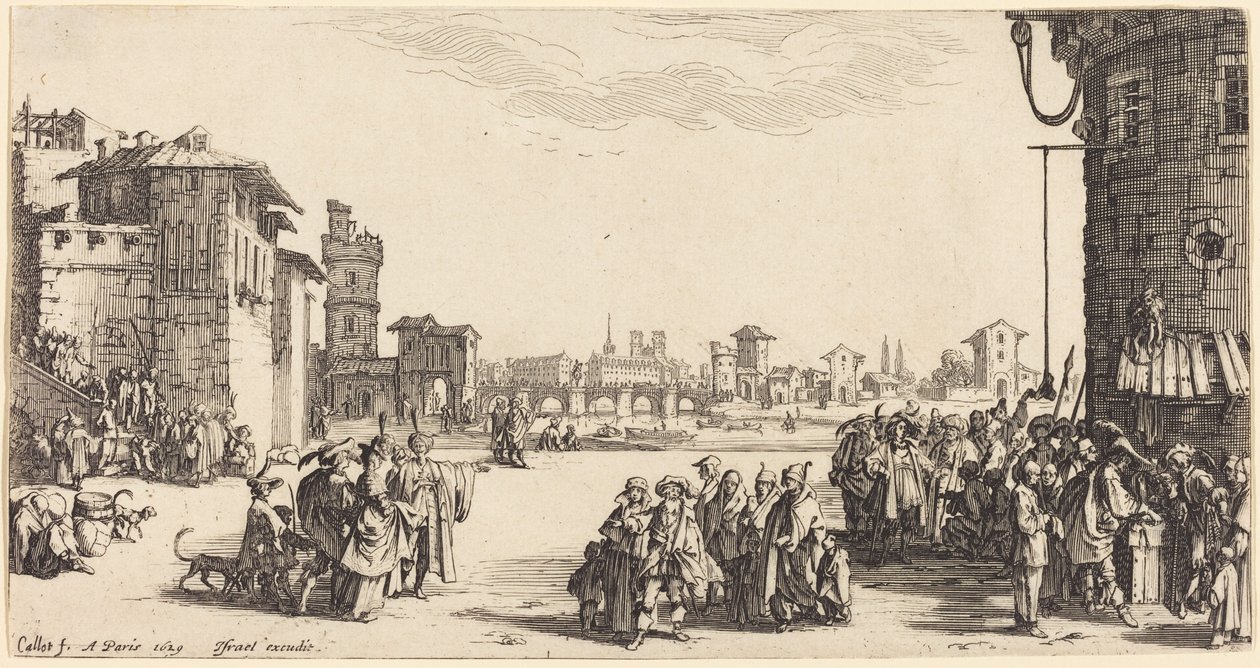 Slavmarknaden av Jacques Callot