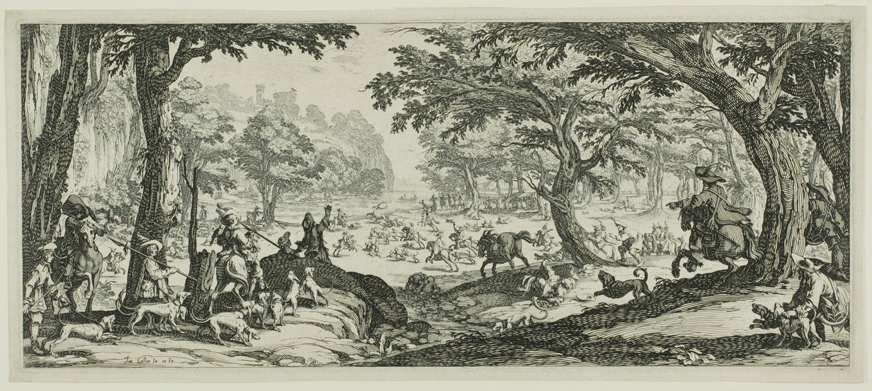 Stagjakten av Jacques Callot