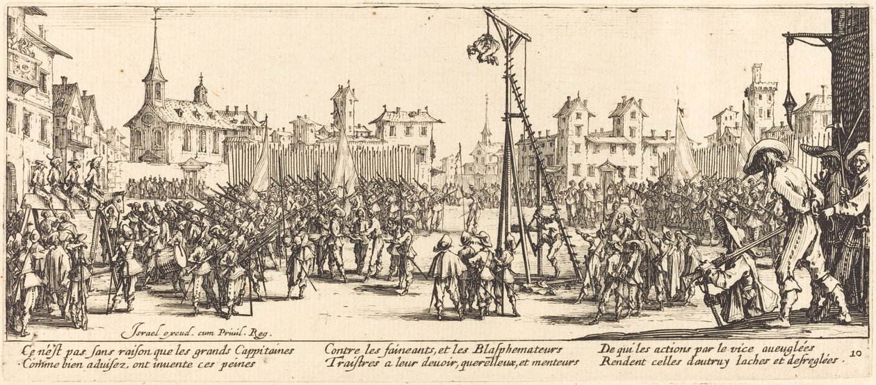 Strappado av Jacques Callot