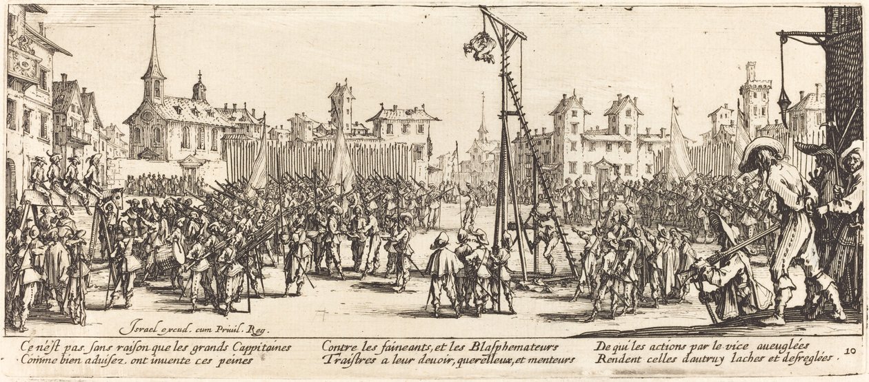 Strappado av Jacques Callot