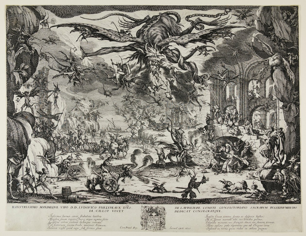 Sankt Antonius frestelse av Jacques Callot