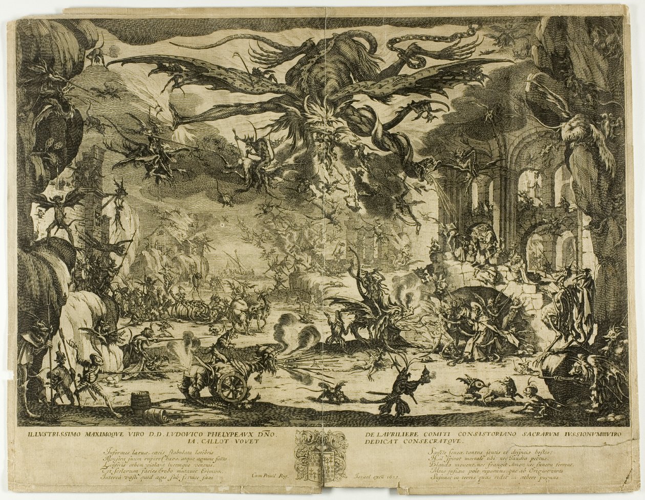 Sankt Antonius frestelse av Jacques Callot