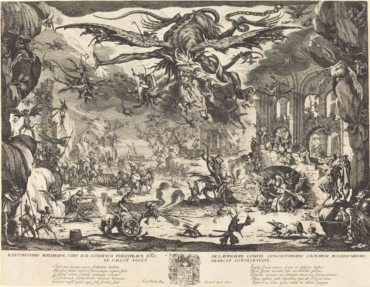 The Temptation of Saint Anthony [andra versionen] av Jacques Callot