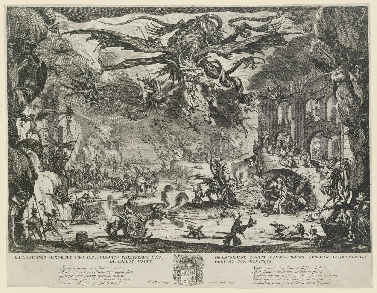 Frestelsen av Sankt Antonius av Jacques Callot