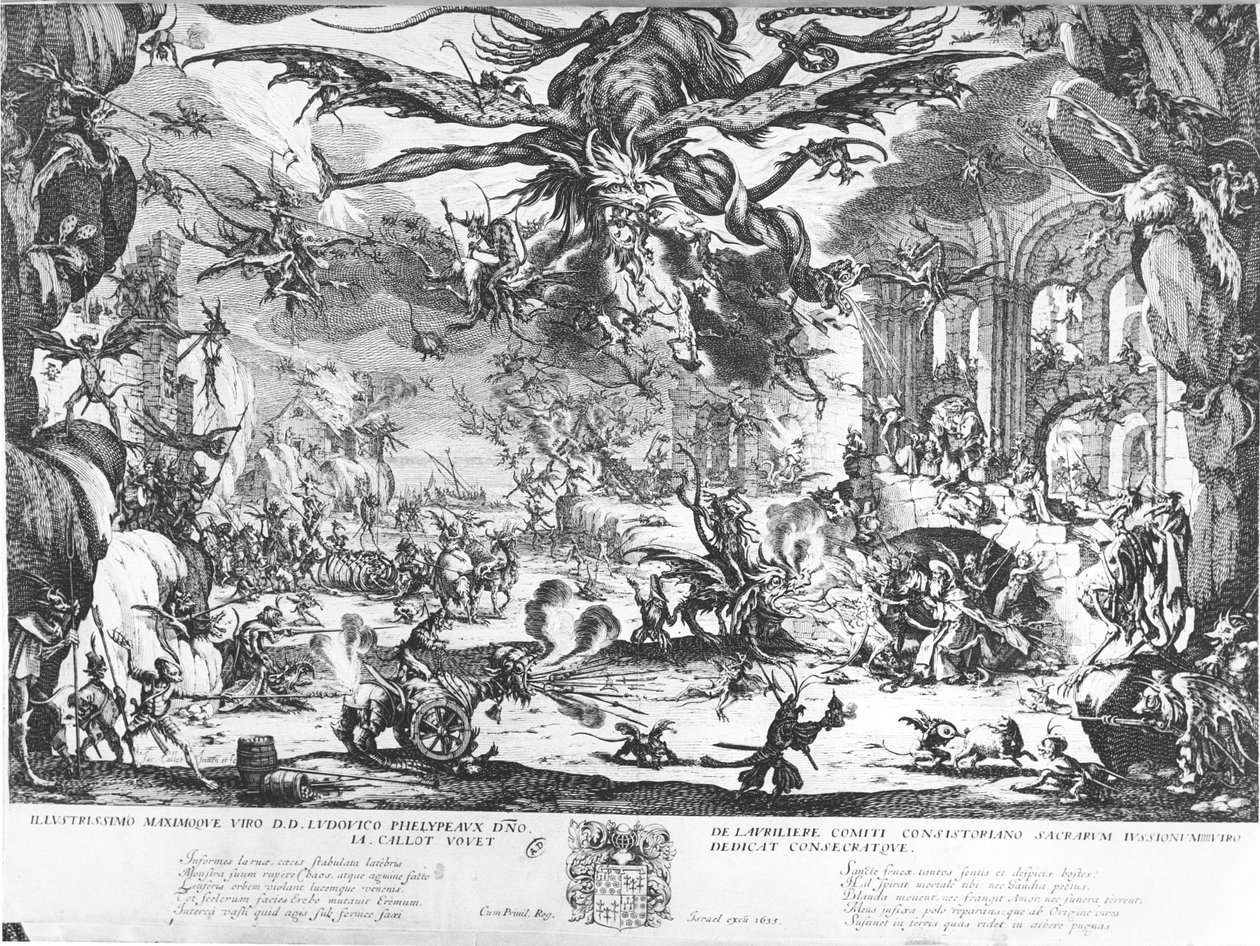Den helige Antonius frestelse av Jacques Callot