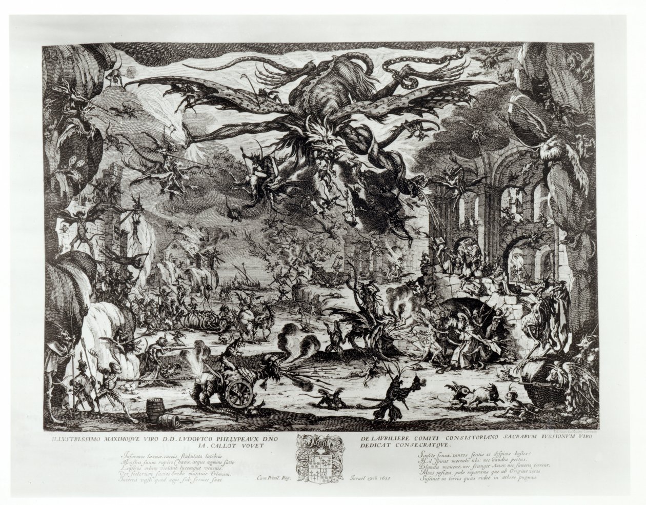 The Temptation of St. Anthony, 1600-talet av Jacques Callot