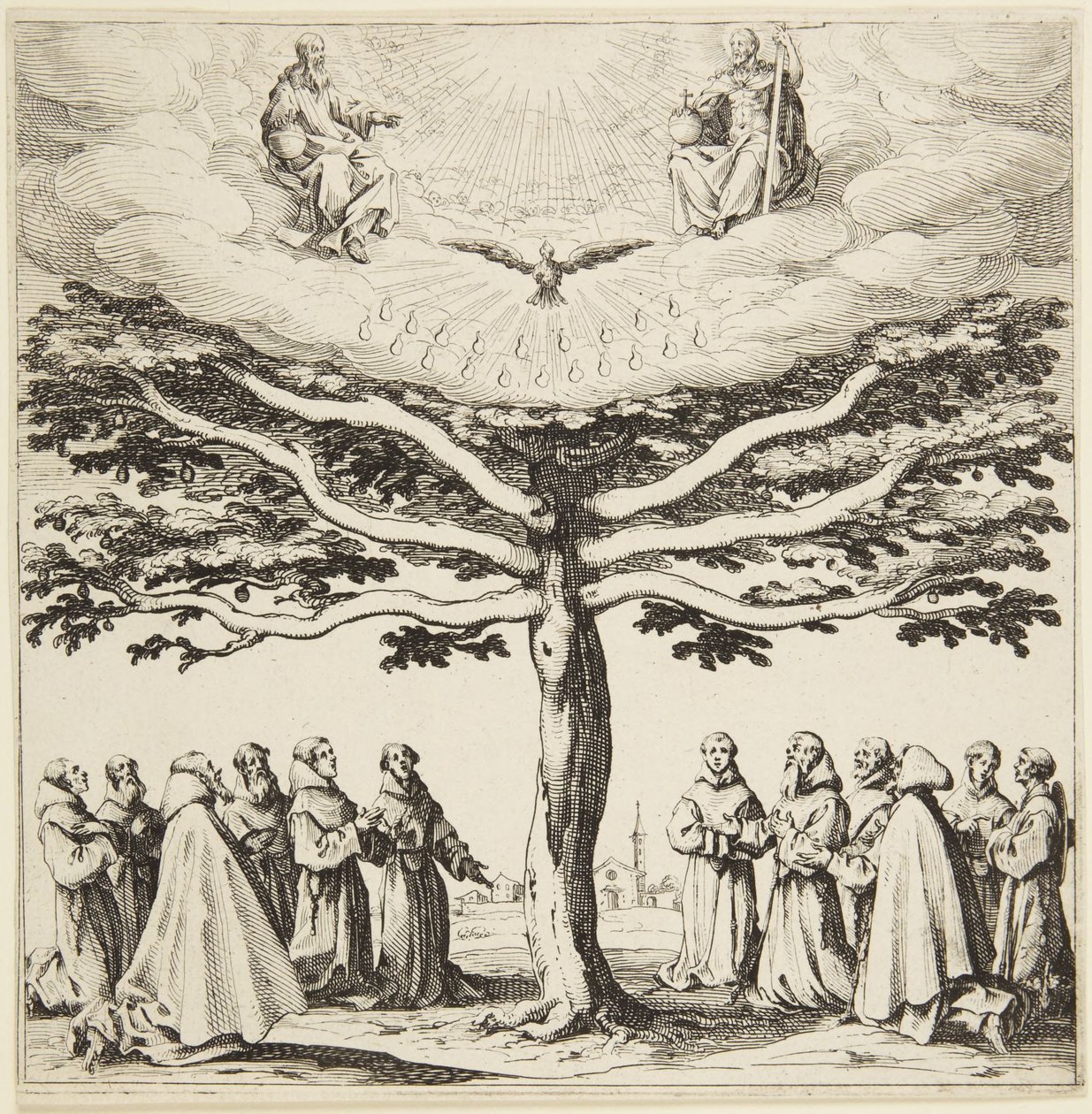 Sankt Franciskus träd av Jacques Callot