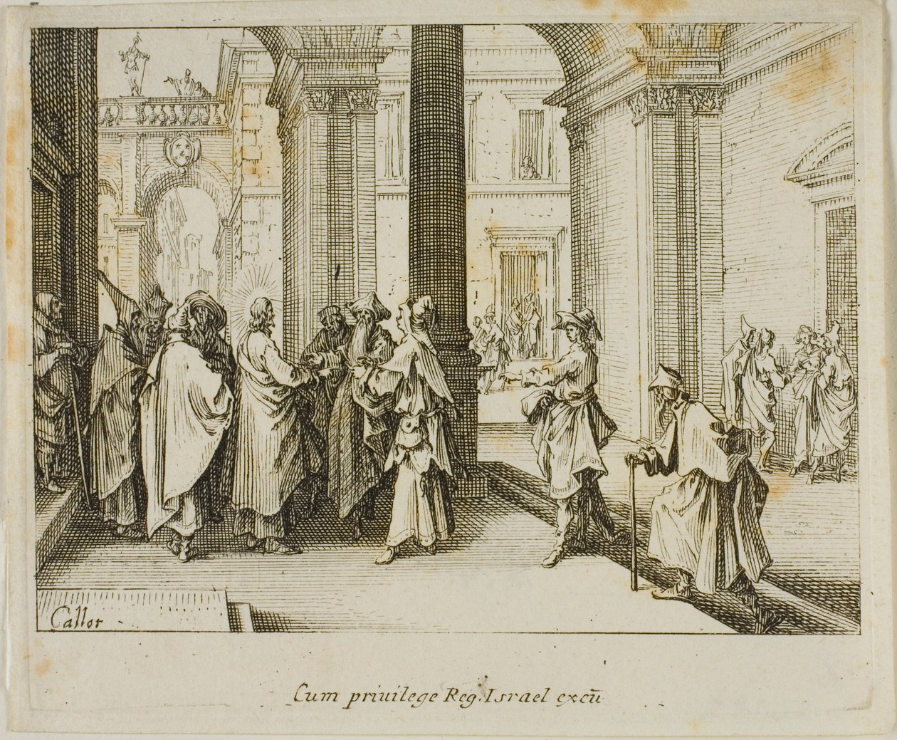 Hyllningen till Caesar, från Nya testamentet av Jacques Callot