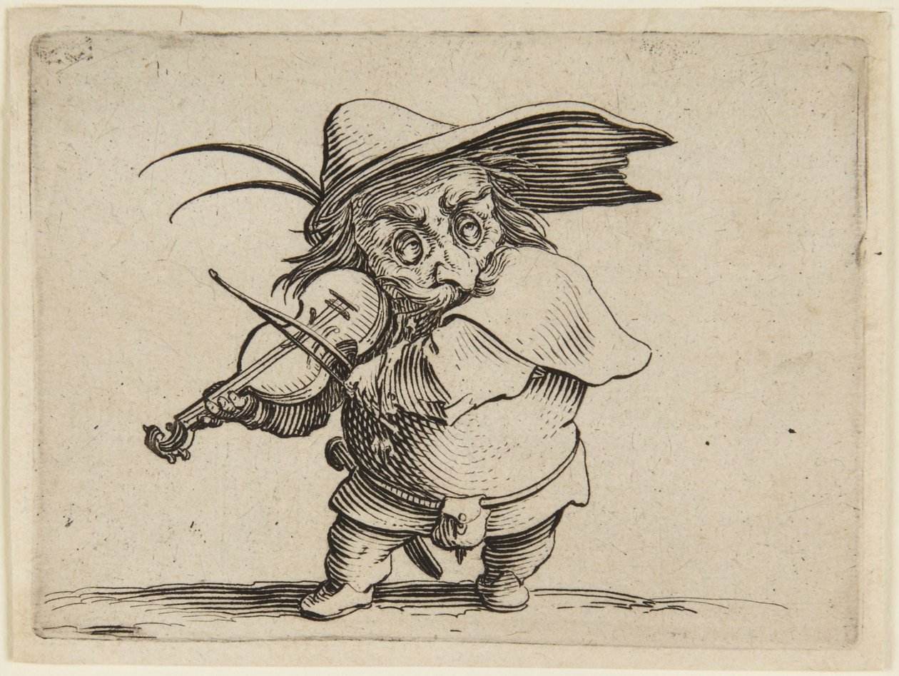 Fiolspelaren av Jacques Callot