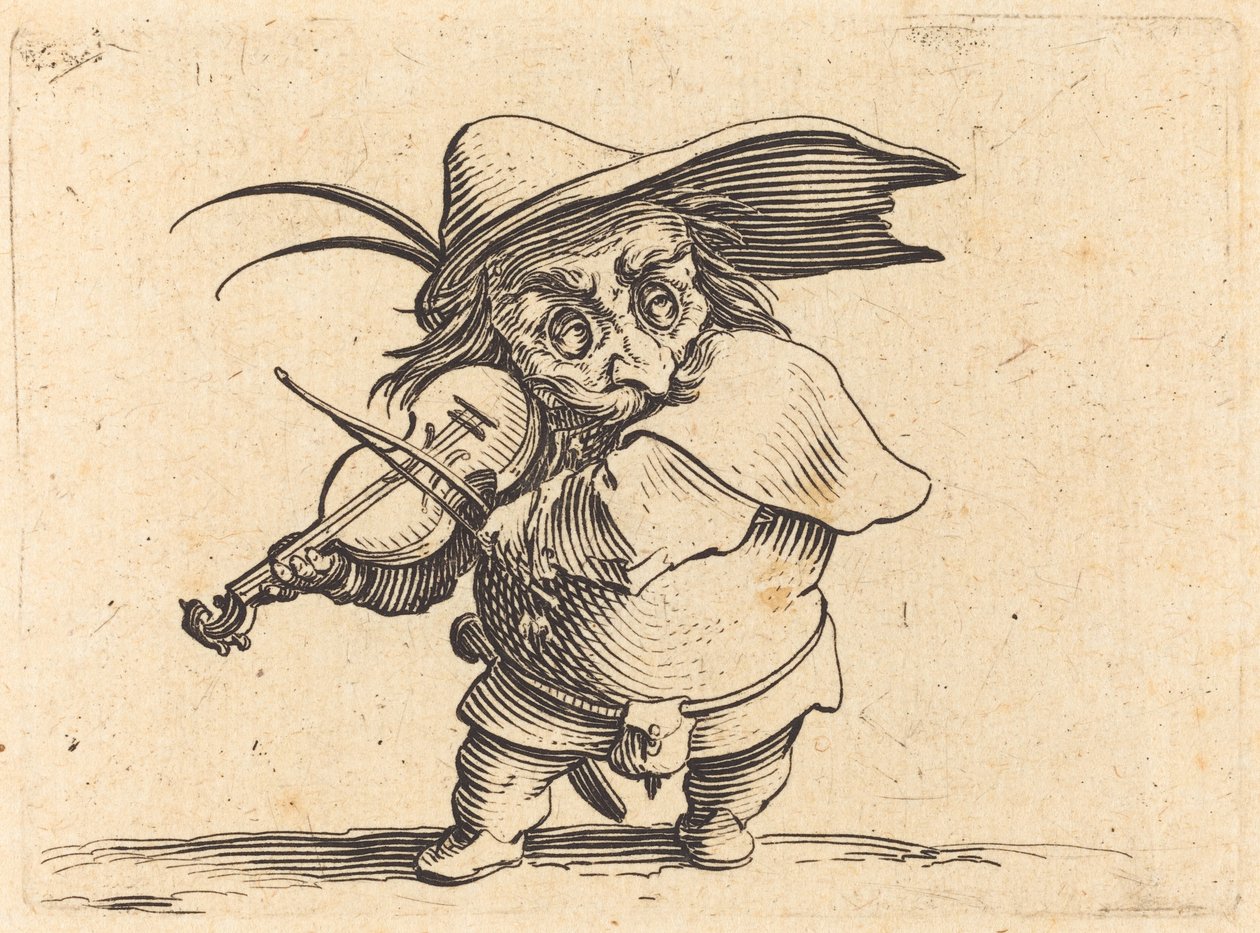 Violinspelaren av Jacques Callot