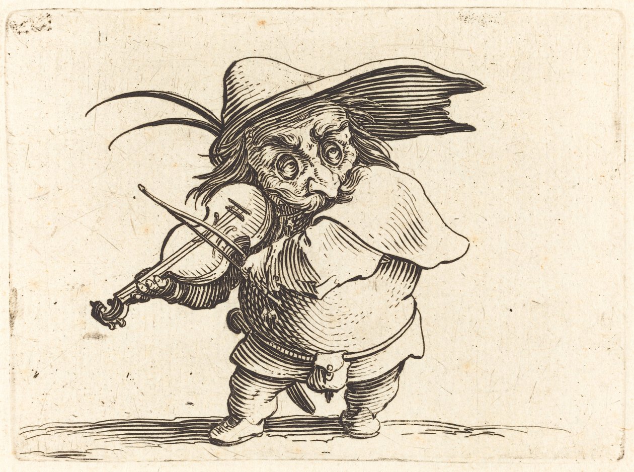 Violinspelaren av Jacques Callot