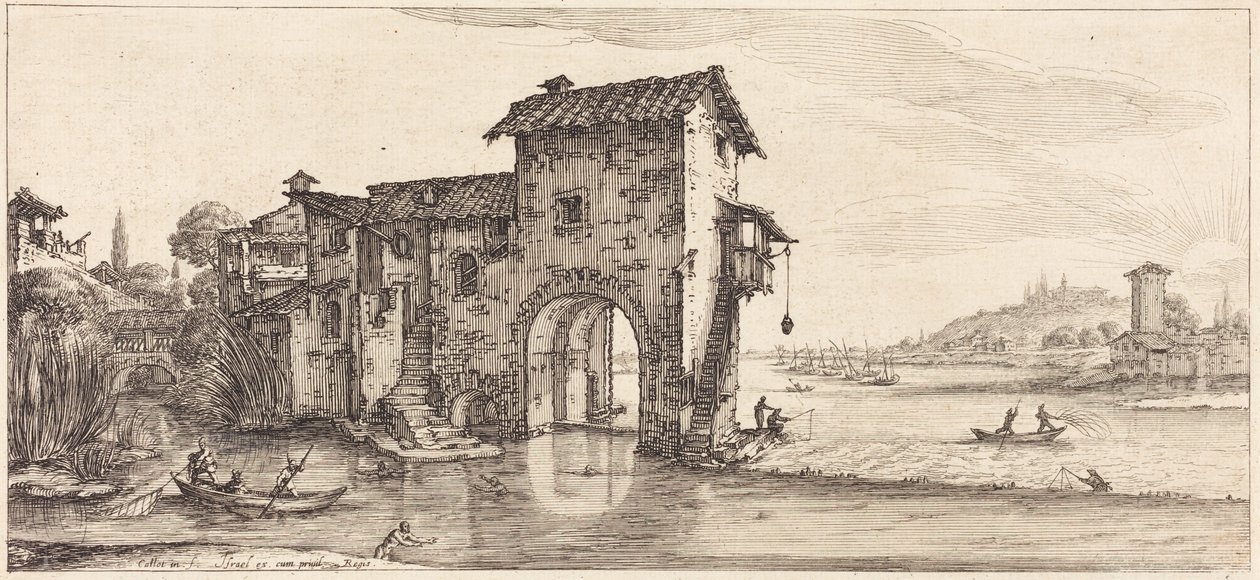 Vattenkvarnen av Jacques Callot