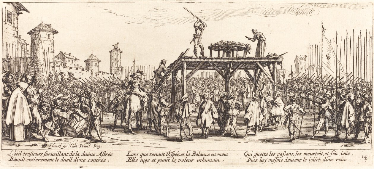 Hjulet, c. 1633. av Jacques Callot