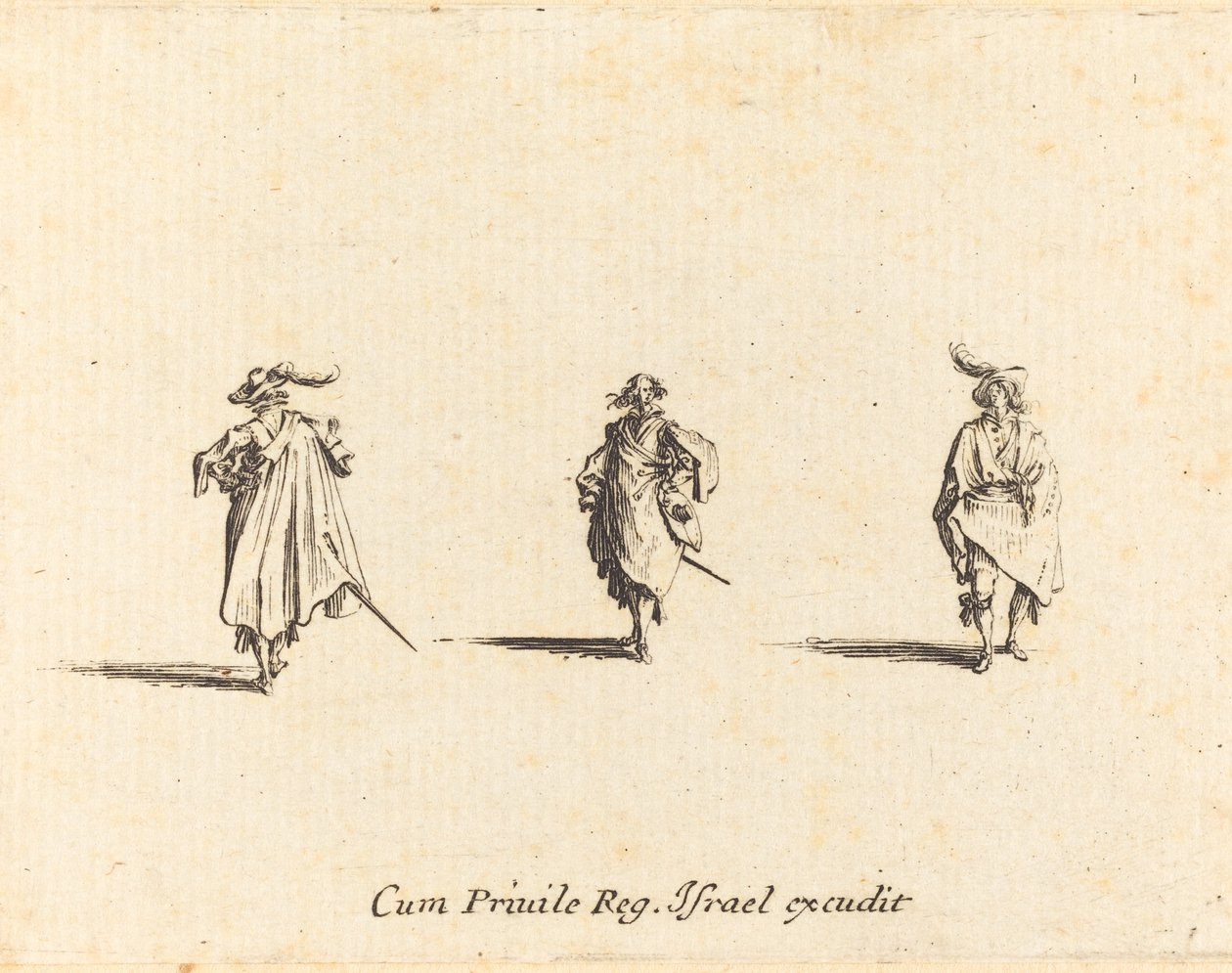 Tre herrar av Jacques Callot