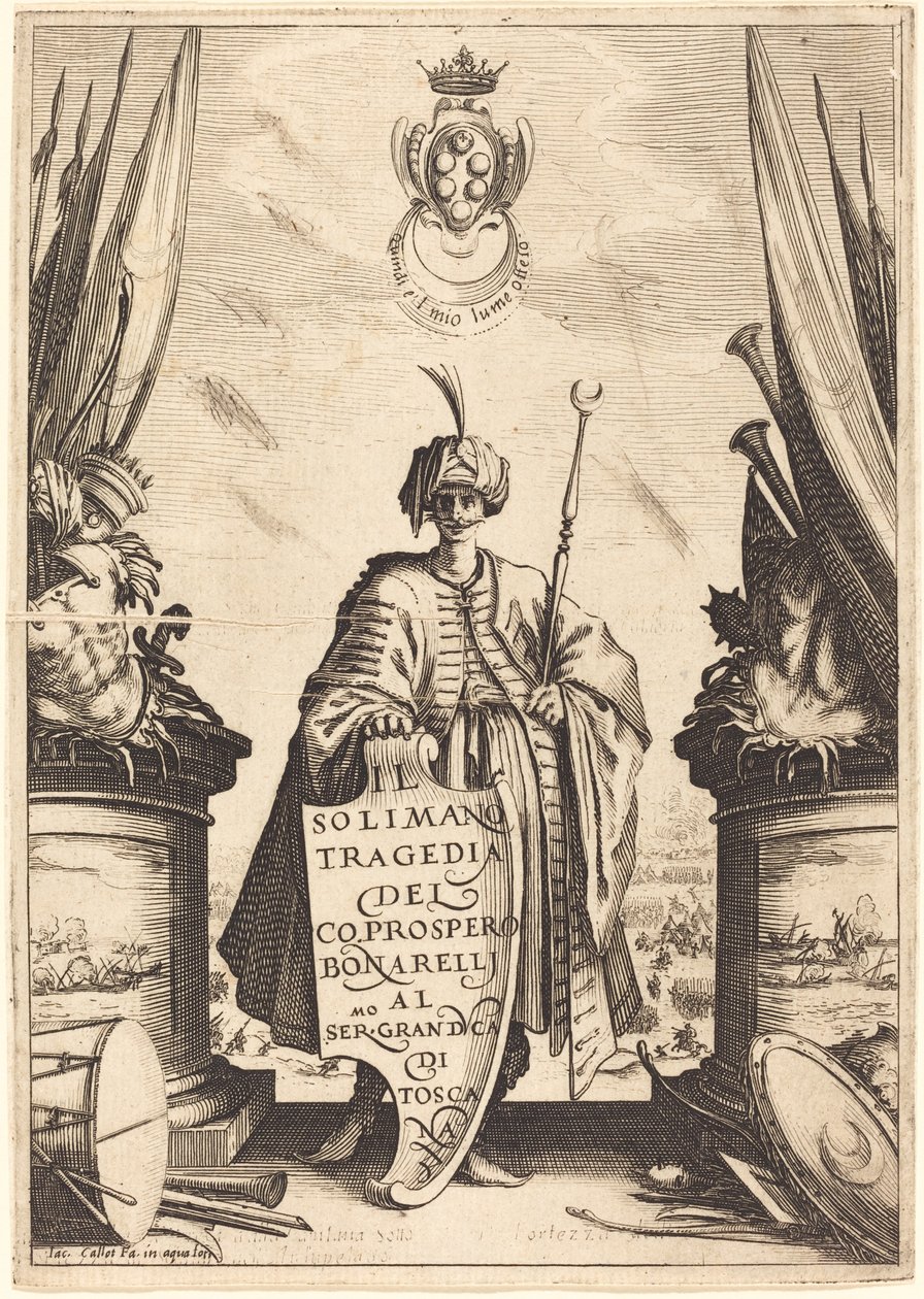 Titelsida för "Il Suleiman" av Jacques Callot