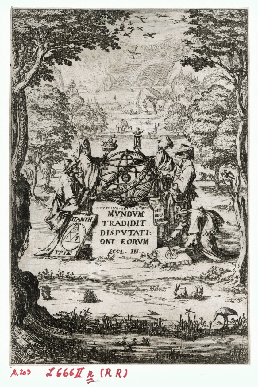 Titelsida till Sacra Cosmologia ... (gravyr) av Jacques Callot