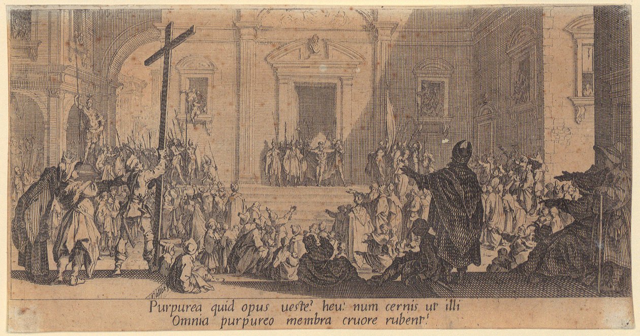 Kristi dödsdom, blad 3 i serien ”Den stora passion” av Jacques Callot