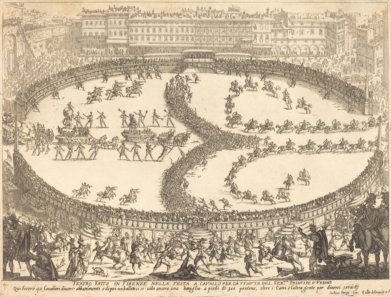 Utsikt över festivalen av Jacques Callot