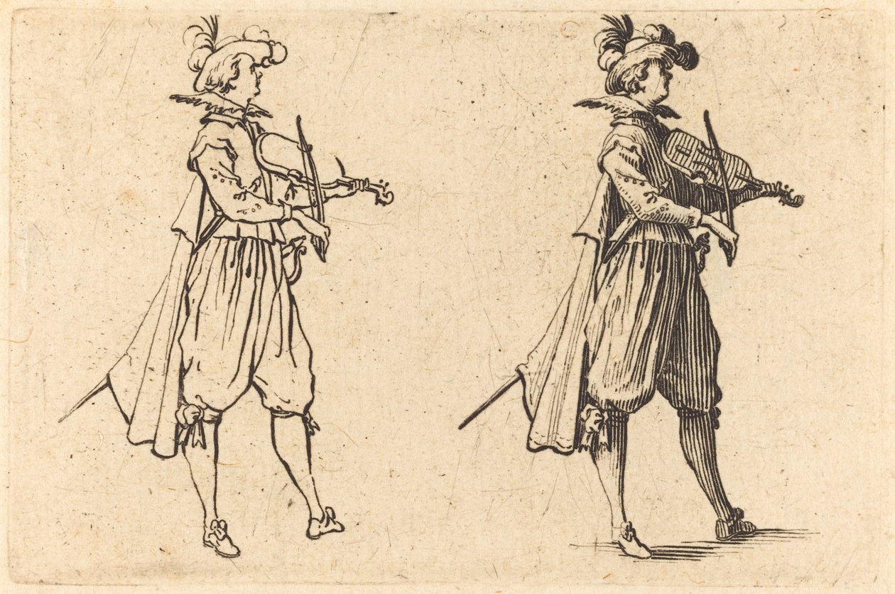 Violinist av Jacques Callot