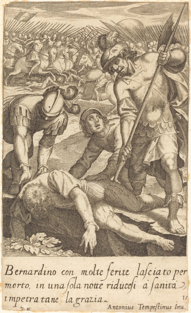 Bernardino av Jacques Callot after Antonio Tempesta